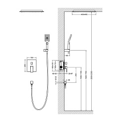 Timo Душевая система Selene SX-2029/03SM черная – фотография-7